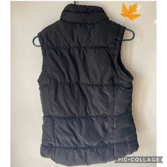 Ruff Hewn Quilted Puffer Vest Womens Size Small Black, Full Zip - Picture 3 of 10